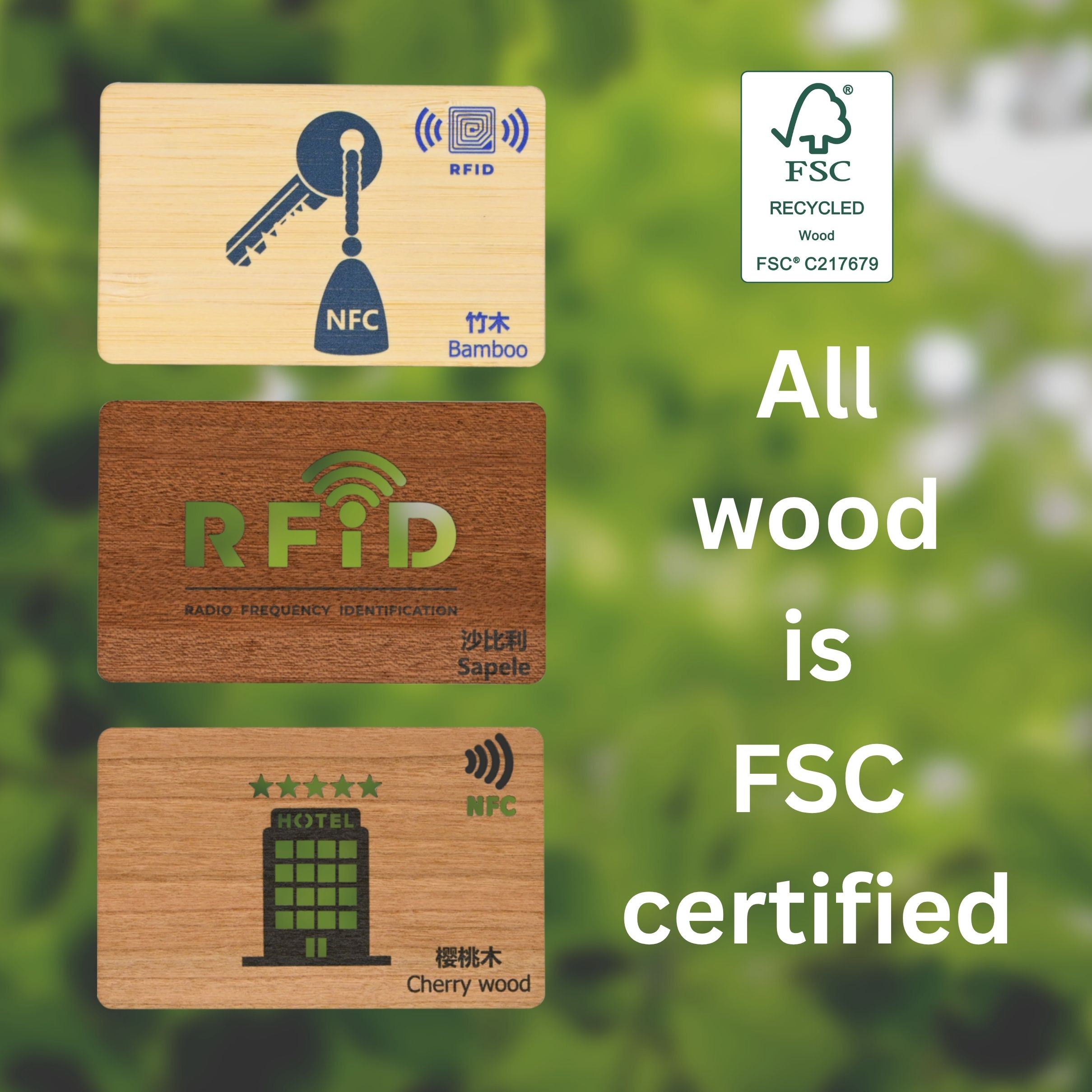 NFC Wooden Card